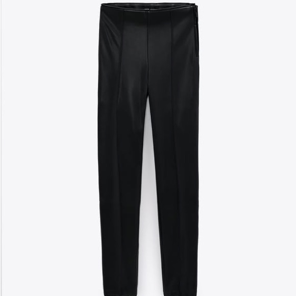 ZARA FAUX LEATHER LEGGING - Picture 3 of 4